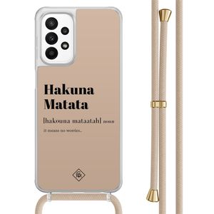 Samsung Galaxy A23 hoesje met koord - Hakuna matata