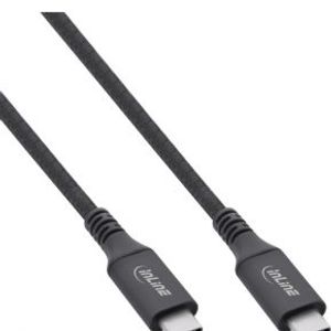 InLine 35901A USB-kabel 1 m USB4 Gen 3x2 USB C Zwart