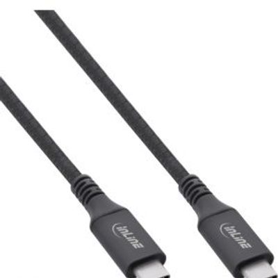 InLine 35901A USB-kabel 1 m USB4 Gen 3x2 USB C Zwart