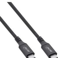InLine 35901A USB-kabel 1 m USB4 Gen 3x2 USB C Zwart