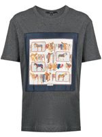 Gucci t-shirt en coton à imprimé graphique - Gris - thumbnail