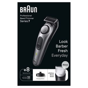 Braun BeardTrimmer 7 BT7420 Zwart, Grijs