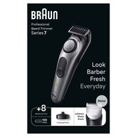 Braun BeardTrimmer 7 BT7420 Zwart, Grijs - thumbnail