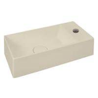 Fontein Xenz Rosa | 45x20 cm | Keramiek | Wandmontage | 1 kraangat | Rechthoek | Zand mat