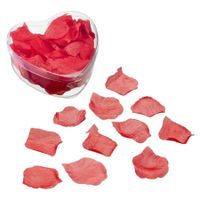 100x rozenblaadjes rood voor Valentijn of bruiloft - thumbnail
