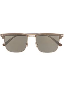 TOM FORD Eyewear lunettes de soleil à monture droite - Marron