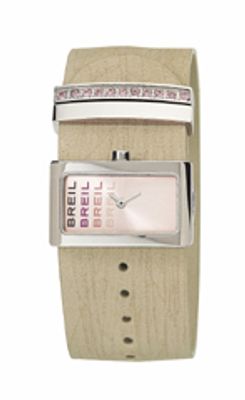 Horlogeband Breil BW0124 Onderliggend Leder Beige 30mm