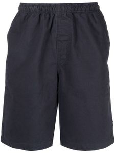 Stüssy short de sport droit en serge - Bleu