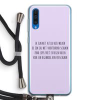 Regenboog: Samsung Galaxy A50 Transparant Hoesje met koord