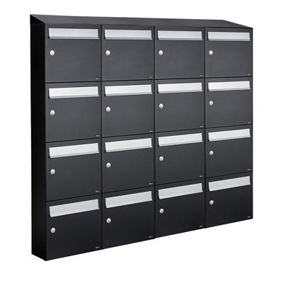Allux Flow Set 4-Breed, 4-Hoog Met Dak Zwart - 40040070_4x4d