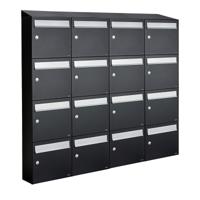 Allux Flow Set 4-Breed, 4-Hoog Met Dak Zwart - 40040070_4x4d