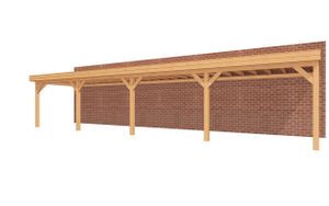 YARD Outdoor veranda SUBLIME Plat dak - 1250x300 cm- Plat dak- - YARD Outdoor