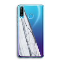 Gestreepte marmer: Huawei P30 Lite Transparant Hoesje