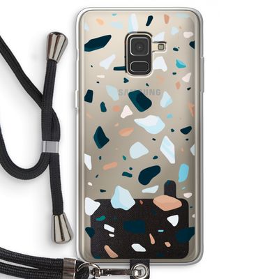 Terrazzo N°13: Samsung Galaxy A8 (2018) Transparant Hoesje met koord