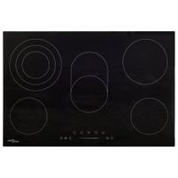 Keramische kookplaat 5 kookzones aanraakbediening 8500 W 90 cm - thumbnail