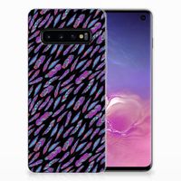 Samsung Galaxy S10 TPU bumper Feathers Color - thumbnail