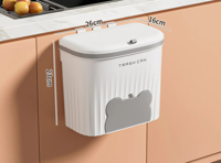EcoBin Keuken & Badkamer Wandprullenbak - 8.5L / 12L Met Deksel