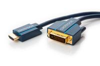 Goobay 70343 video kabel adapter 5 m HDMI Type A (Standaard) DVI-D Blauw - thumbnail