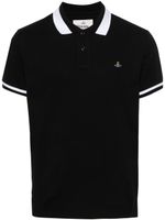 Vivienne Westwood polo à logo Orb brodé - Noir