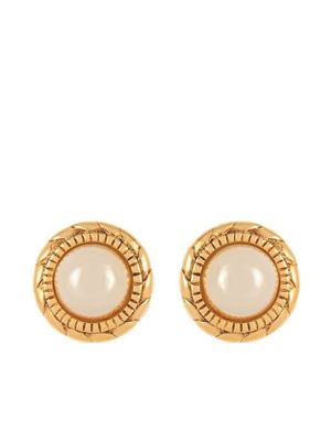 CHANEL Pre-Owned boucles d'oreilles serties de perles (années 1980)