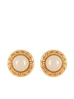 CHANEL Pre-Owned boucles d'oreilles serties de perles (années 1980)