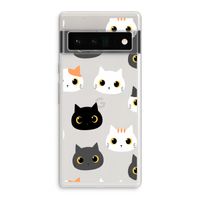 Katten: Google Pixel 6 Pro Transparant Hoesje