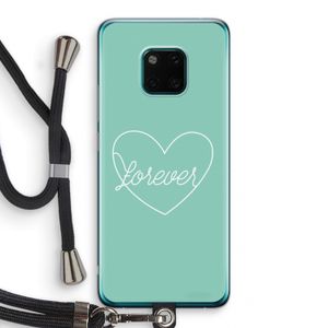 Forever heart pastel: Huawei Mate 20 Pro Transparant Hoesje met koord