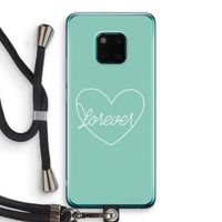 Forever heart pastel: Huawei Mate 20 Pro Transparant Hoesje met koord