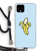 Banana: Pixel 4 Transparant Hoesje met koord
