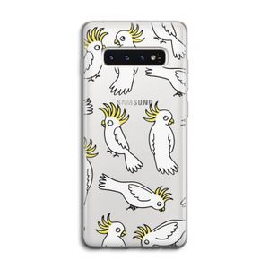 Papegaai: Samsung Galaxy S10 4G Transparant Hoesje