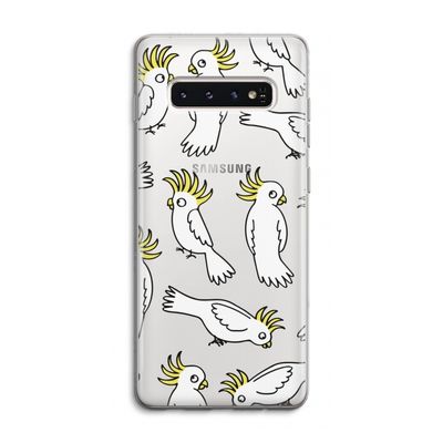 Papegaai: Samsung Galaxy S10 4G Transparant Hoesje