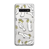 Papegaai: Samsung Galaxy S10 4G Transparant Hoesje