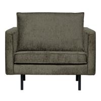 WOOOD Fauteuil 'Rodeo' Structure Velvet, kleur Frost
