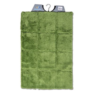 Wicotex badmat 60x90 ruit groen Wicotex badmat 60x90 ruit groen
