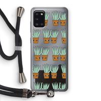 Sansevieria: Samsung Galaxy A31 Transparant Hoesje met koord