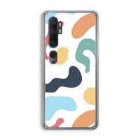 Memphis Shapes Blue: Xiaomi Mi Note 10 Transparant Hoesje