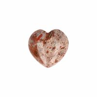 Hartvormige Edelsteen Jaspis Breccie (40 mm) - thumbnail