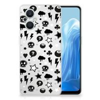 Silicone Back Case OPPO Reno8 Lite Silver Punk