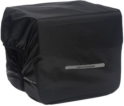 Newlooxs New looxs regenhoes dubbel - zwarte waterdichte polyester fietstas - reflectie - 40x97 cm