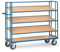 Fetra Hauptartikel 4255 Etagewagen Staal Poedercoating Laadvermogen (max.): 400 kg Stralend blauw (RAL 5007)