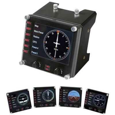 Logitech Gaming Saitek Pro Flight Instrument Panel PZ46 Vliegsimulator controller USB PC Zwart