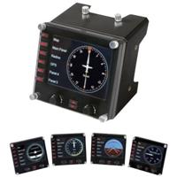Logitech Gaming Saitek Pro Flight Instrument Panel PZ46 Vliegsimulator controller USB PC Zwart