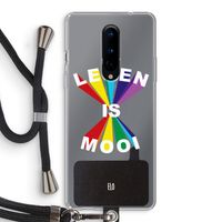 Het Leven Is Mooi: OnePlus 8 Transparant Hoesje met koord
