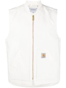 Carhartt WIP gilet en coton biologique à patch logo - Blanc