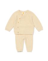 HEMA Newborn kledingset grofgebreid zand (zand)