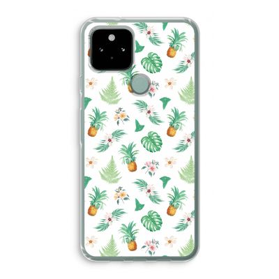 Ananas bladeren: Google Pixel 5 Transparant Hoesje