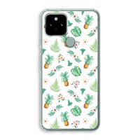 Ananas bladeren: Google Pixel 5 Transparant Hoesje