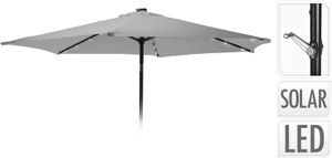 Parasol met verlichting - 270cm - licht grijs