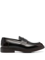 Doucal's penny-slot leather loafers - Marron - thumbnail