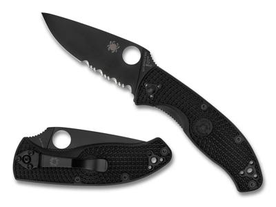 Spyderco Tenacious Lightweight Black Blade Zakmes Zwart